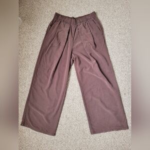 Free People Wide Leg Pants in Brown